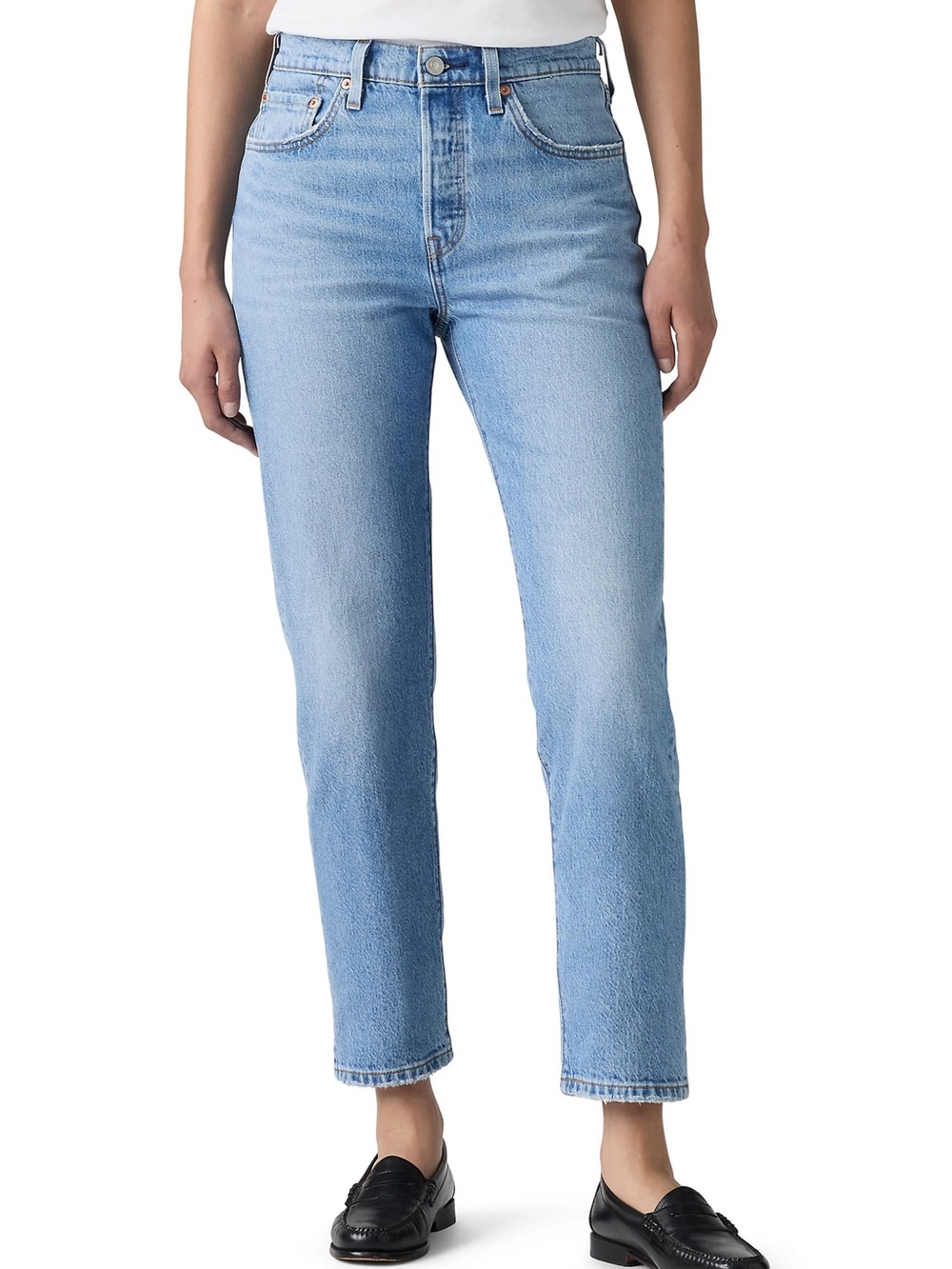 Levi’s 501 Cropped Jeans – W27 L26 - Light Medium Blue Wash